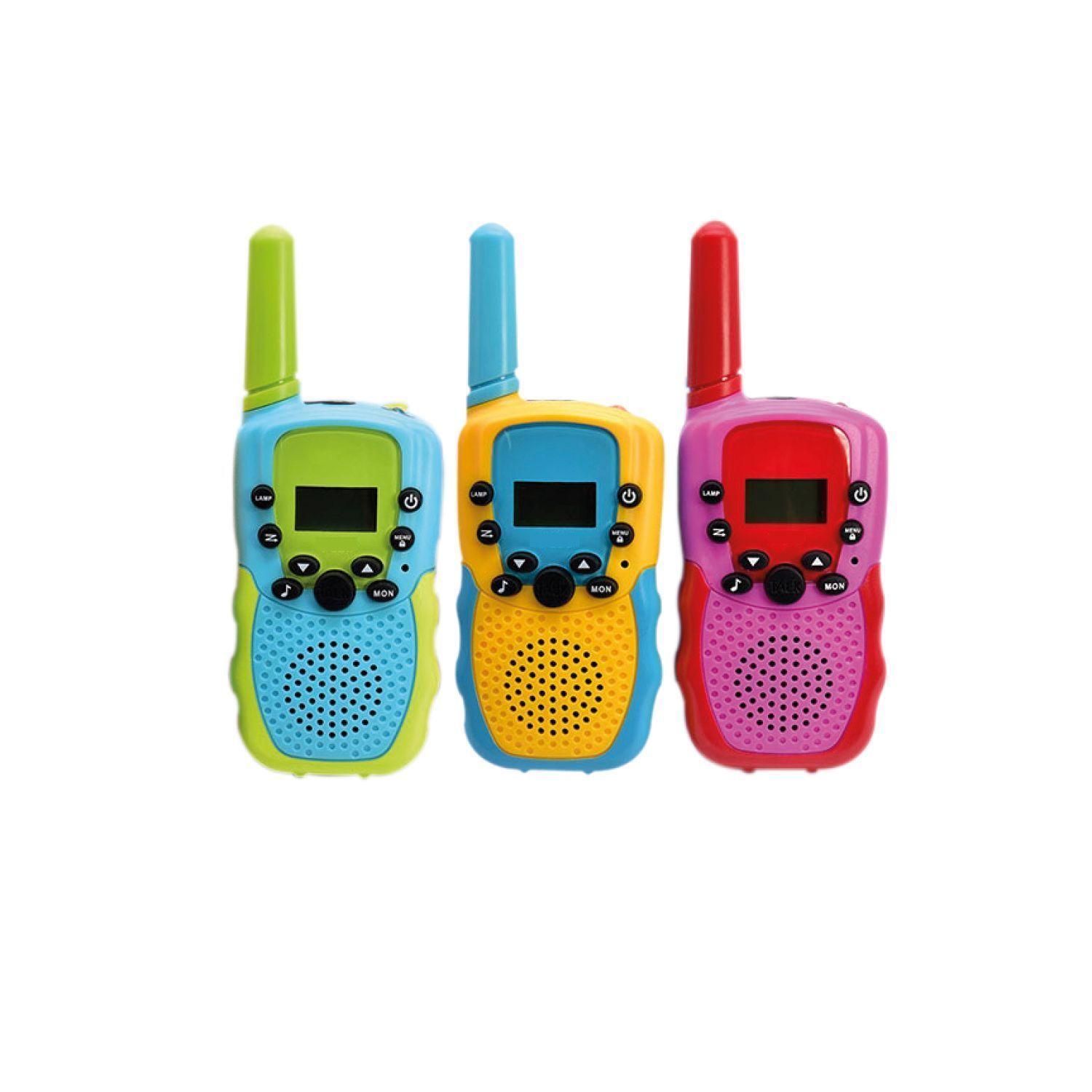 Pack 3 Radios Walkie Talkie Para Niños De Colores-0