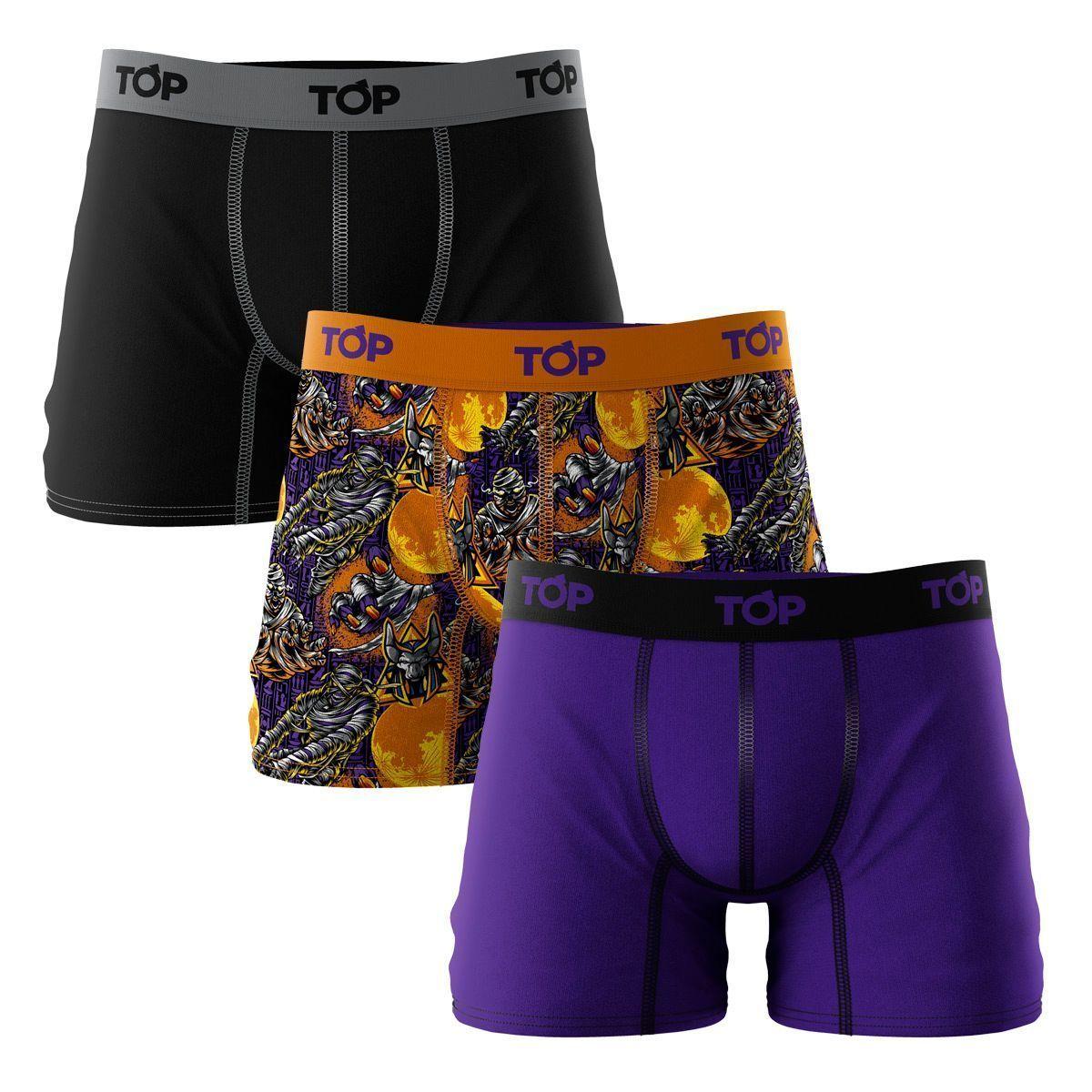 Bóxer Medio Algodón Pack 3 La Momia Top-0