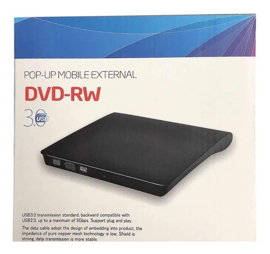Grabador Y Lector De Cd/dvd Externo Slim Portable Usb 2.0-0