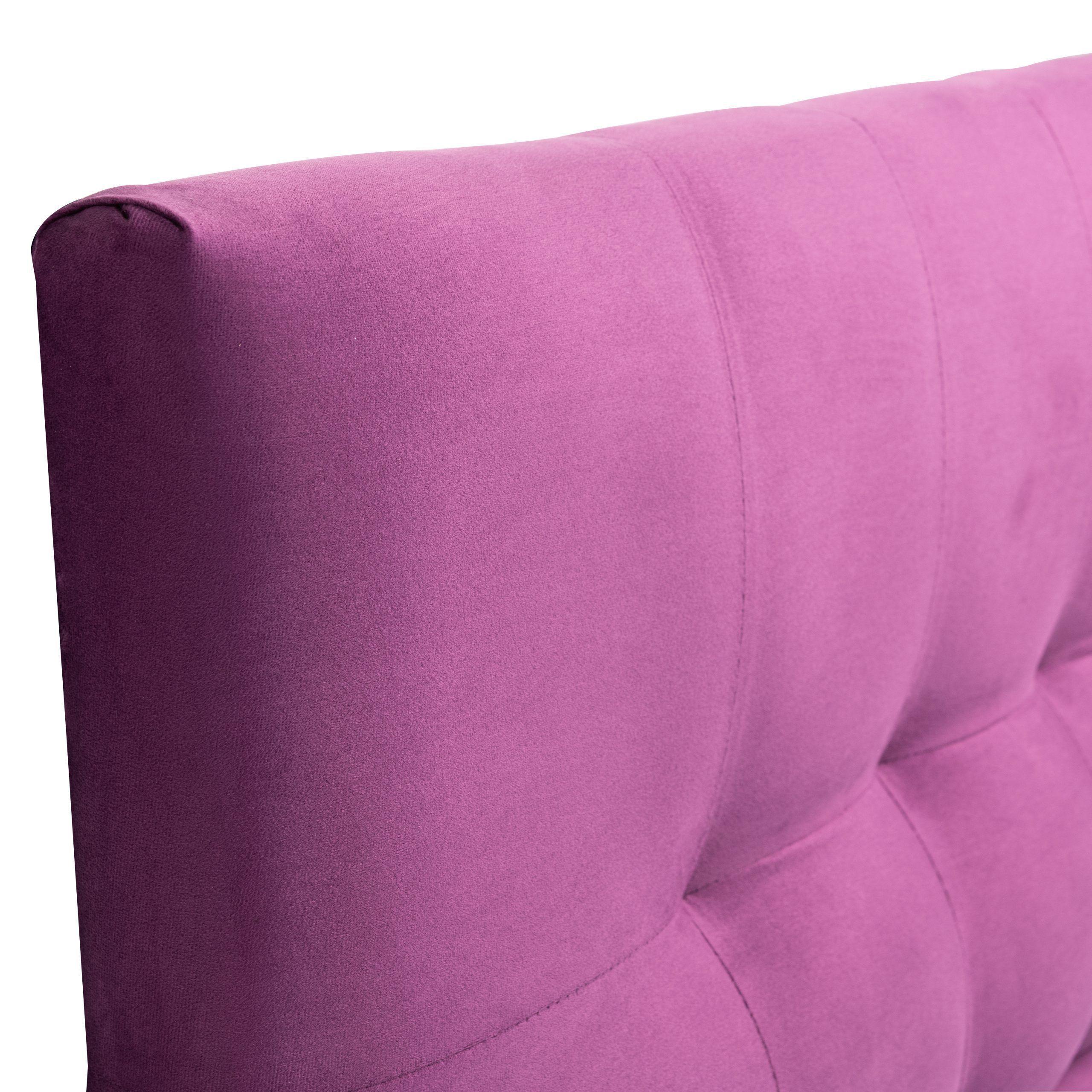 Respaldo Manarola 1.5 Plazas Felpa Morado-2
