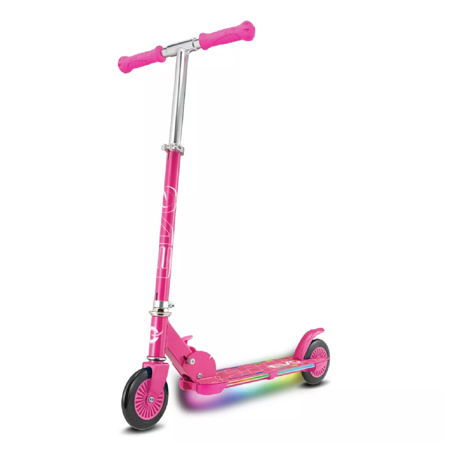 Scooter/Monopatín con luces Evo "Light Flash" Rosado-0
