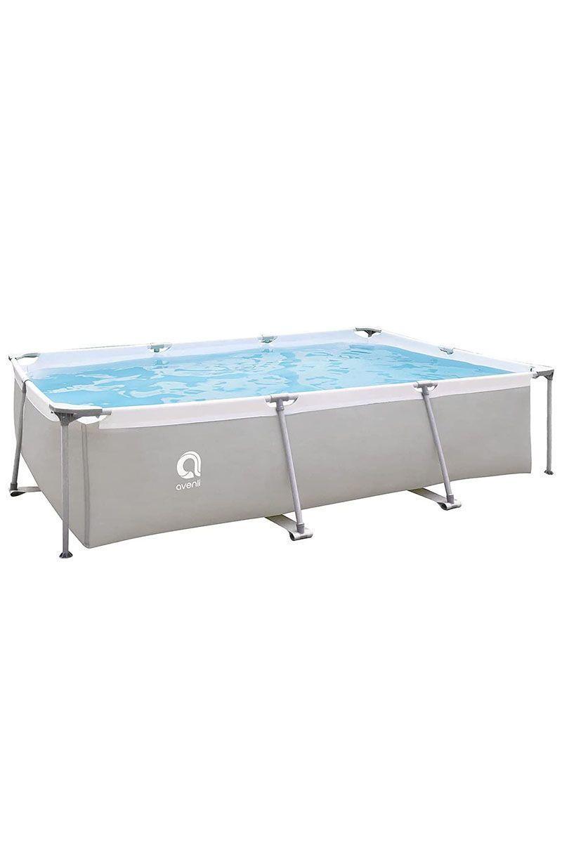 Piscina Rectangular 3701Lts 65cmx300cmx207cm Gris-0