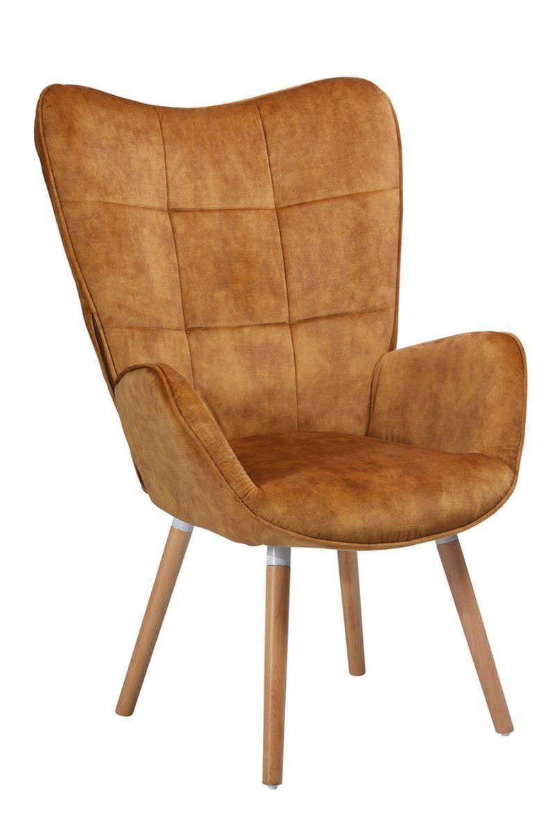 Sitial Bogdan Acolchado Apoyabrazos Café-0