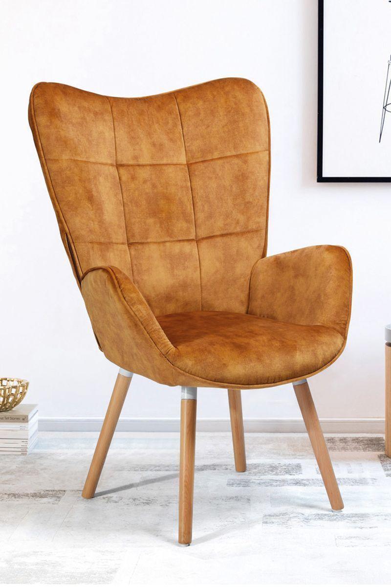 Sitial Bogdan Acolchado Apoyabrazos Café-1