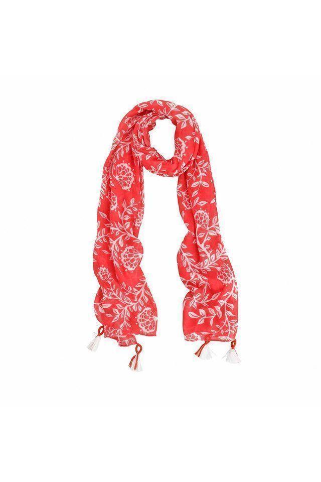 Pañuelo Estampado Rojo Folk Fire Jardín Humana-0