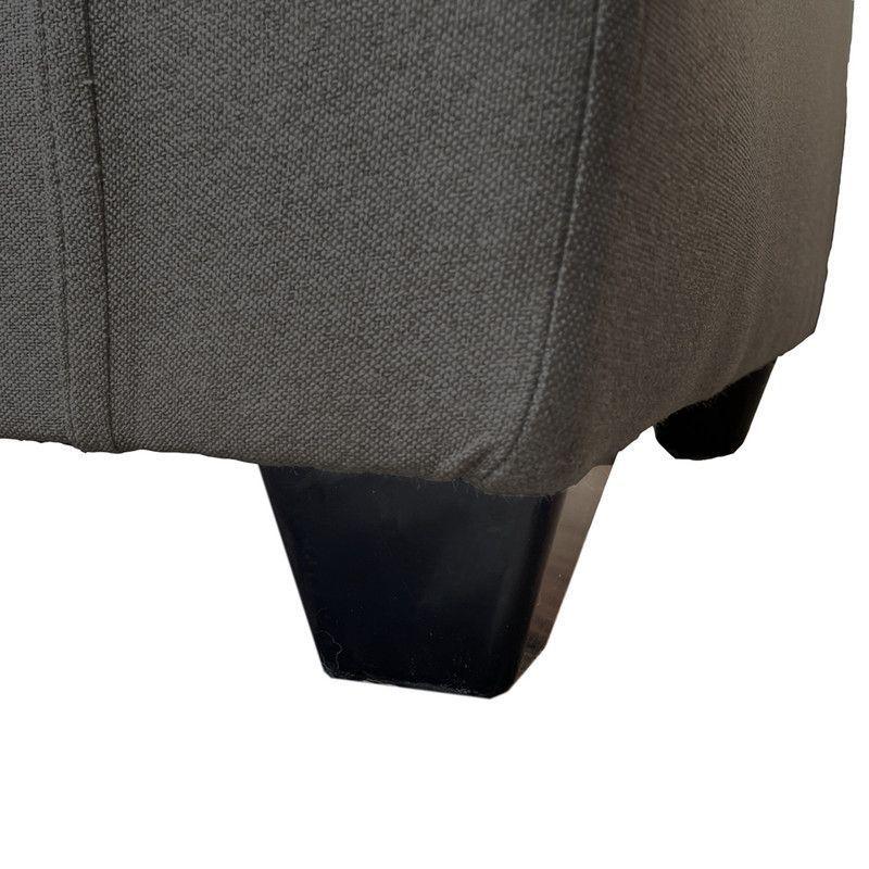 Butaca Mateo Chenille Grafito Pata Plastica 1C-3