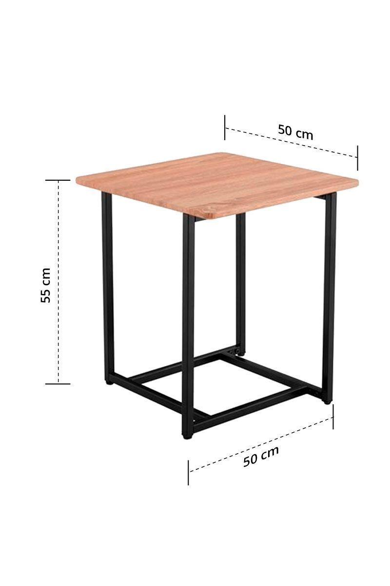 Mesa de Centro Estilo Industrial Beige-2