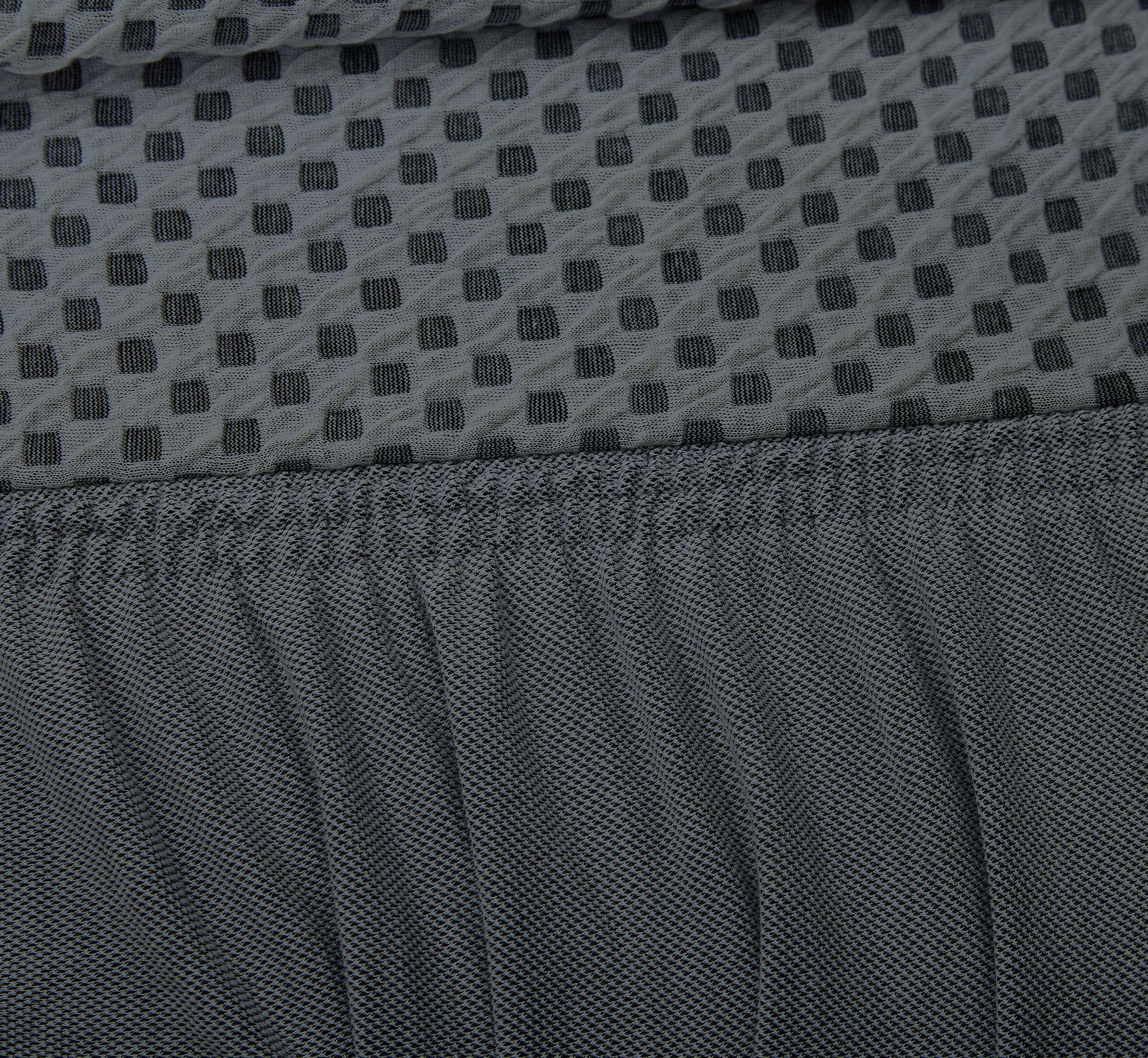 Funda para sofá 2 cuerpos gris 85 x 135 cm-6