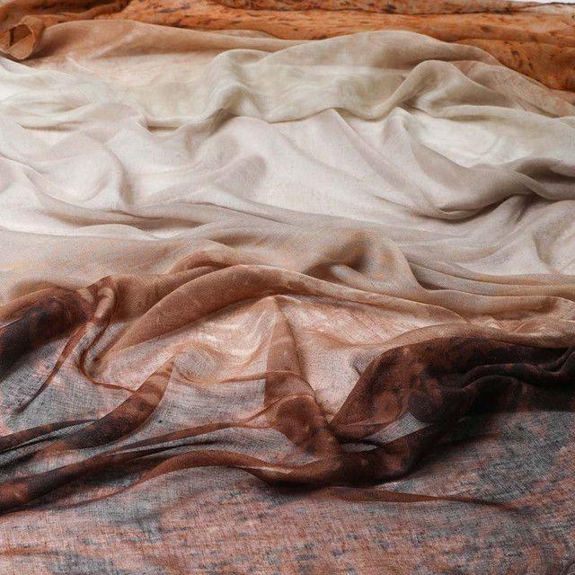 Pañuelo Estampado Café Tasmania Humana-1