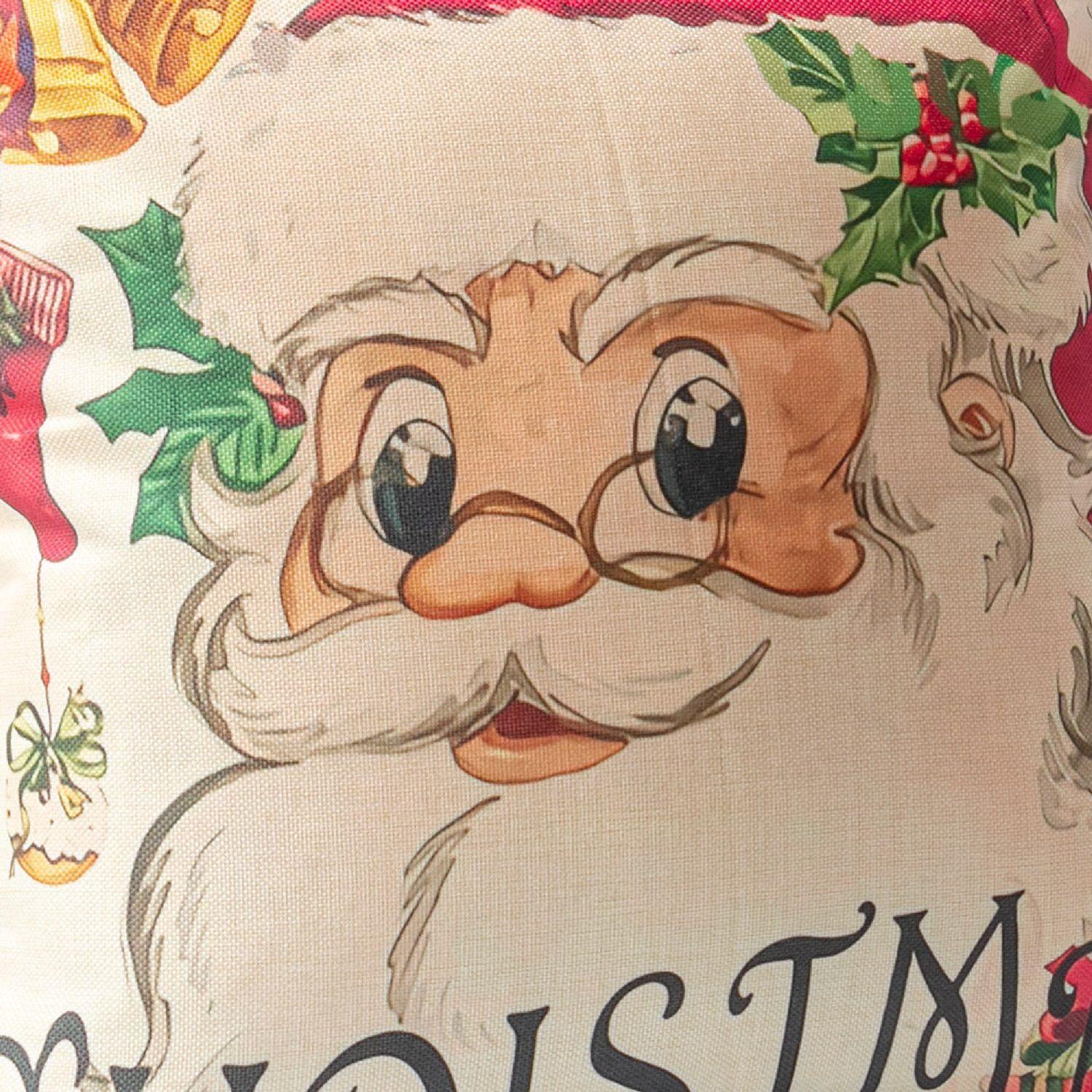 Set 4 Cojines Merry Christmas 45 x 45 Blanco-2