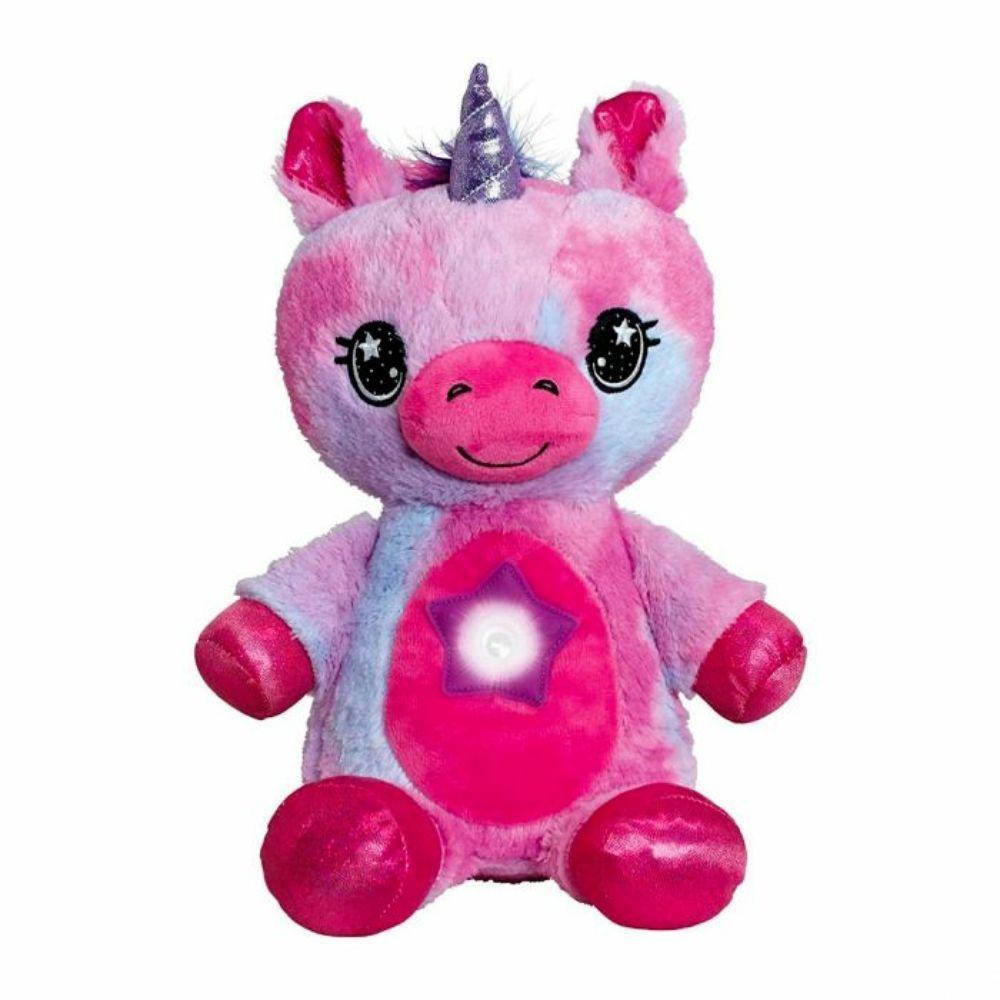 Peluche Proyector Luz Niña Unicornio Lampara Espanta Cuco-0