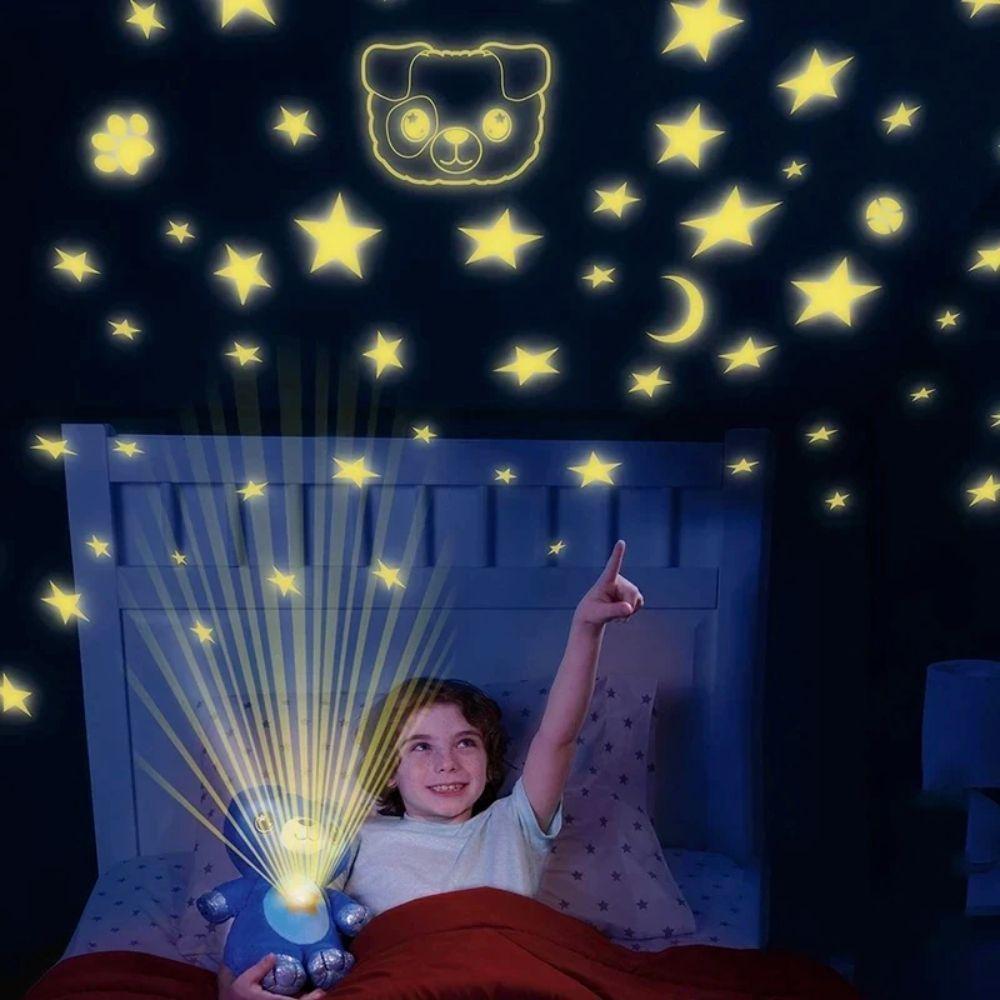 Peluche Proyector Luz Niña Unicornio Lampara Espanta Cuco-3