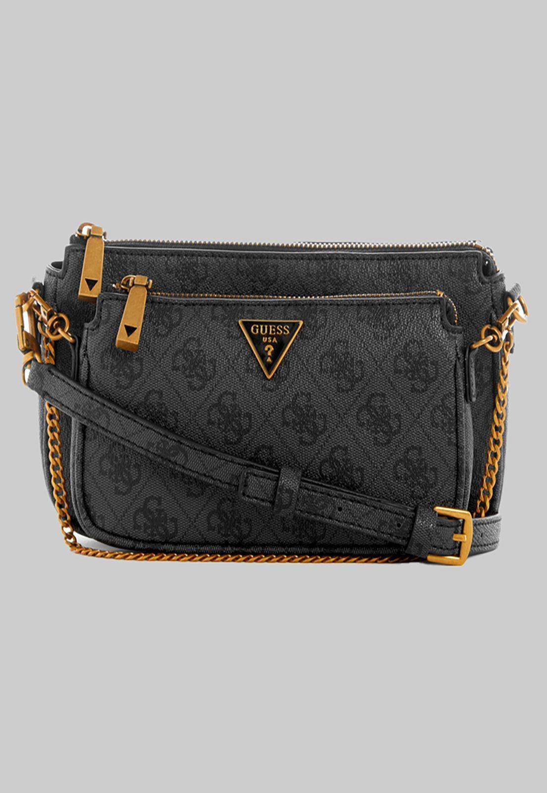 Mini Cartera Guess Alexie Double Pouch Crossbody Clo Carbón-0