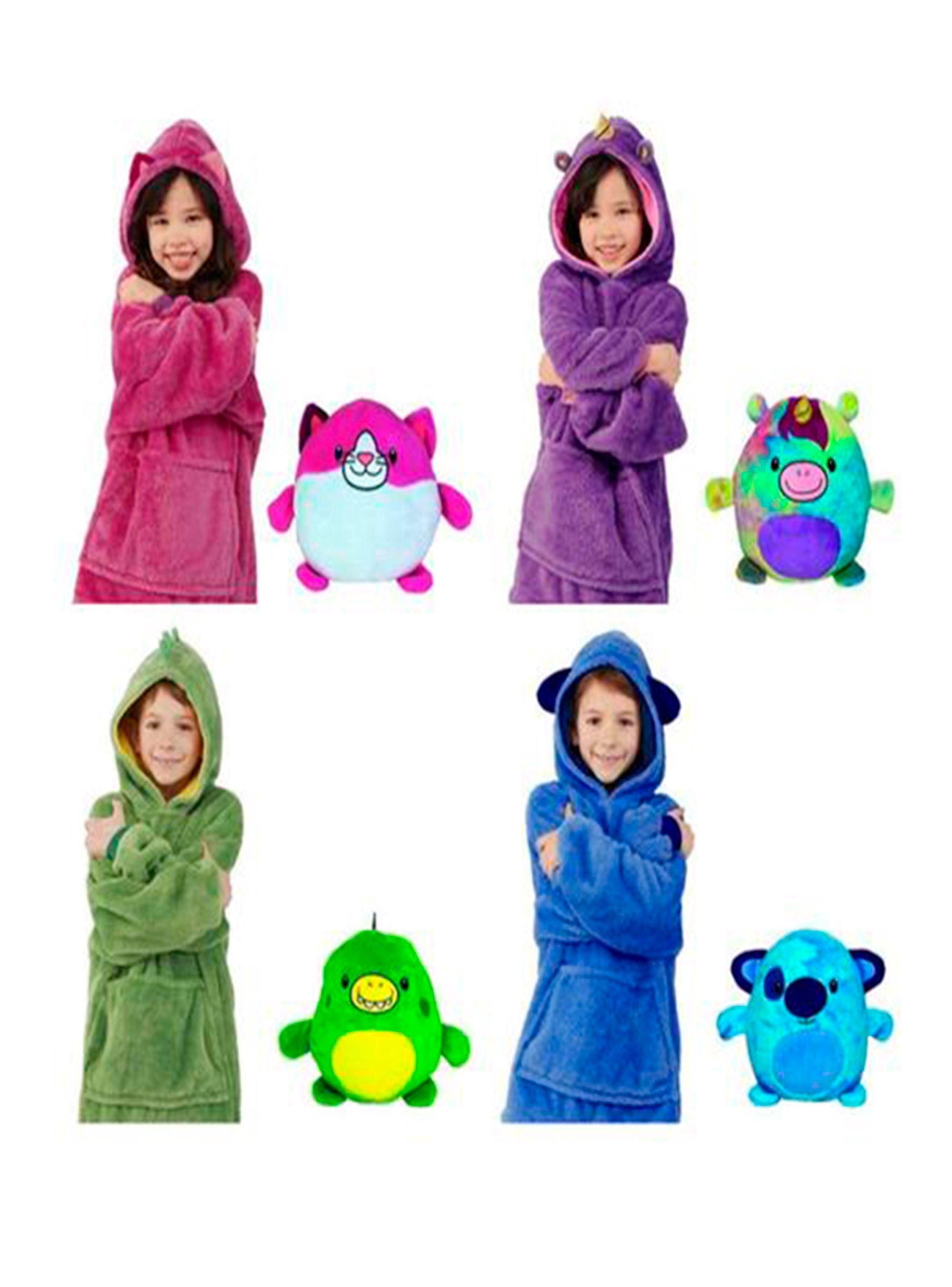Poleron peluche koala azul-2