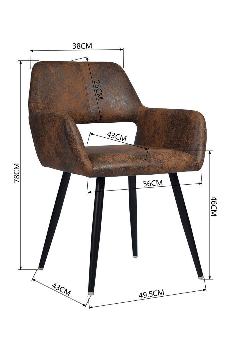 Pack 2 Silla Comedor Cromwell Café-2