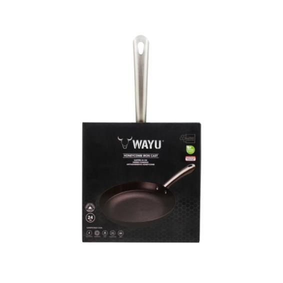 SARTEN 24 cm IRON CAST HONEYCOMB WAYU-2