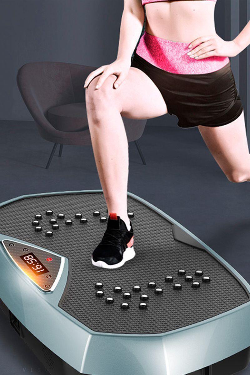 Plataforma Vibratoria PRO con Pantalla LED Celeste-4