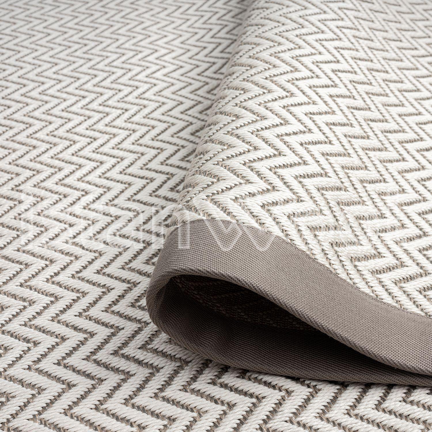 Alfombra Moderna Sisal 200x300 cms. Beige-Café-2