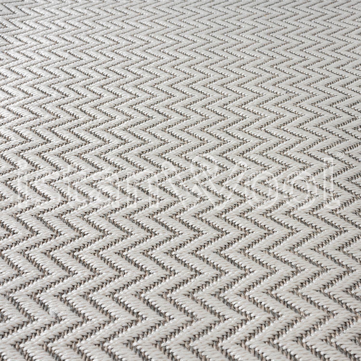 Alfombra Moderna Sisal 200x300 cms. Beige-Café-1
