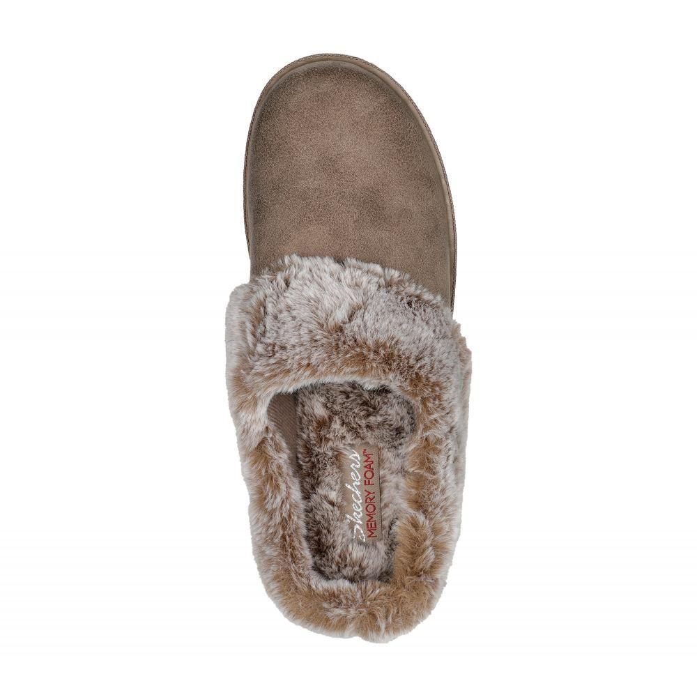 Pantufla Mujer Cozy Campfire Beige Skechers-2