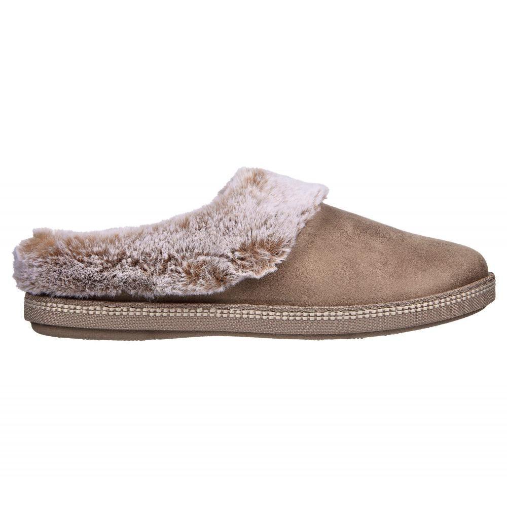 Pantufla Mujer Cozy Campfire Beige Skechers-5
