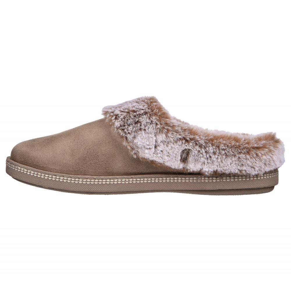 Pantufla Mujer Cozy Campfire Beige Skechers-4