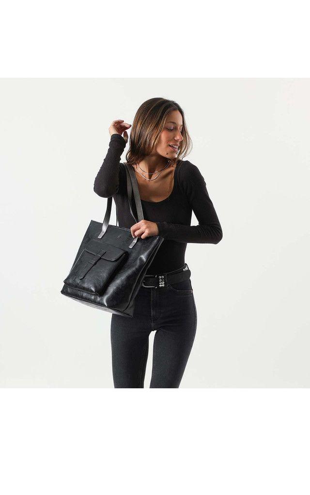 Cartera Hombro  Negra Mina   Humana-4