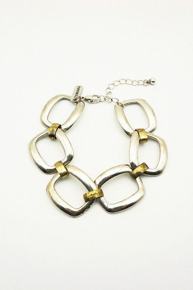 Pulsera Eslabones Plateado Humana-0