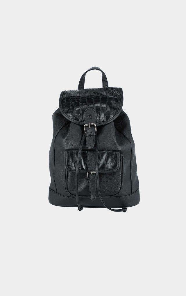 Mochila Buckle Negra Humana-0