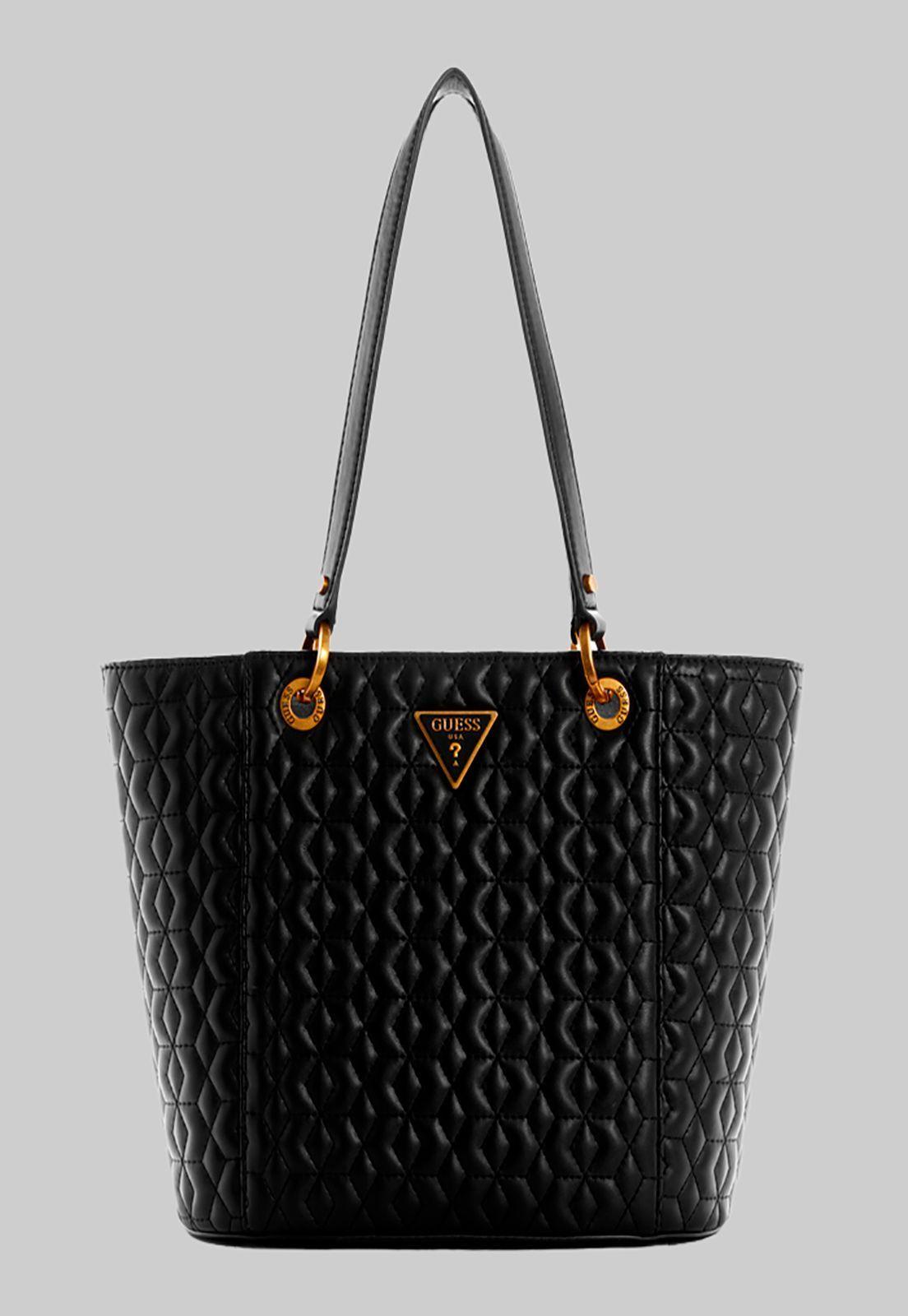 Cartera Noelle Small Elite Tote Bla Negro Guess-0