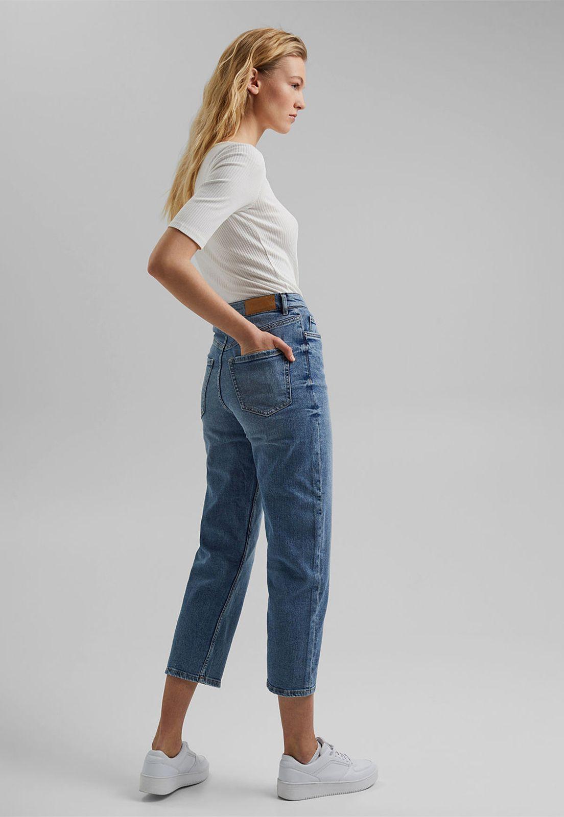 Jeans Mujer Straight High Rise Esprit-1