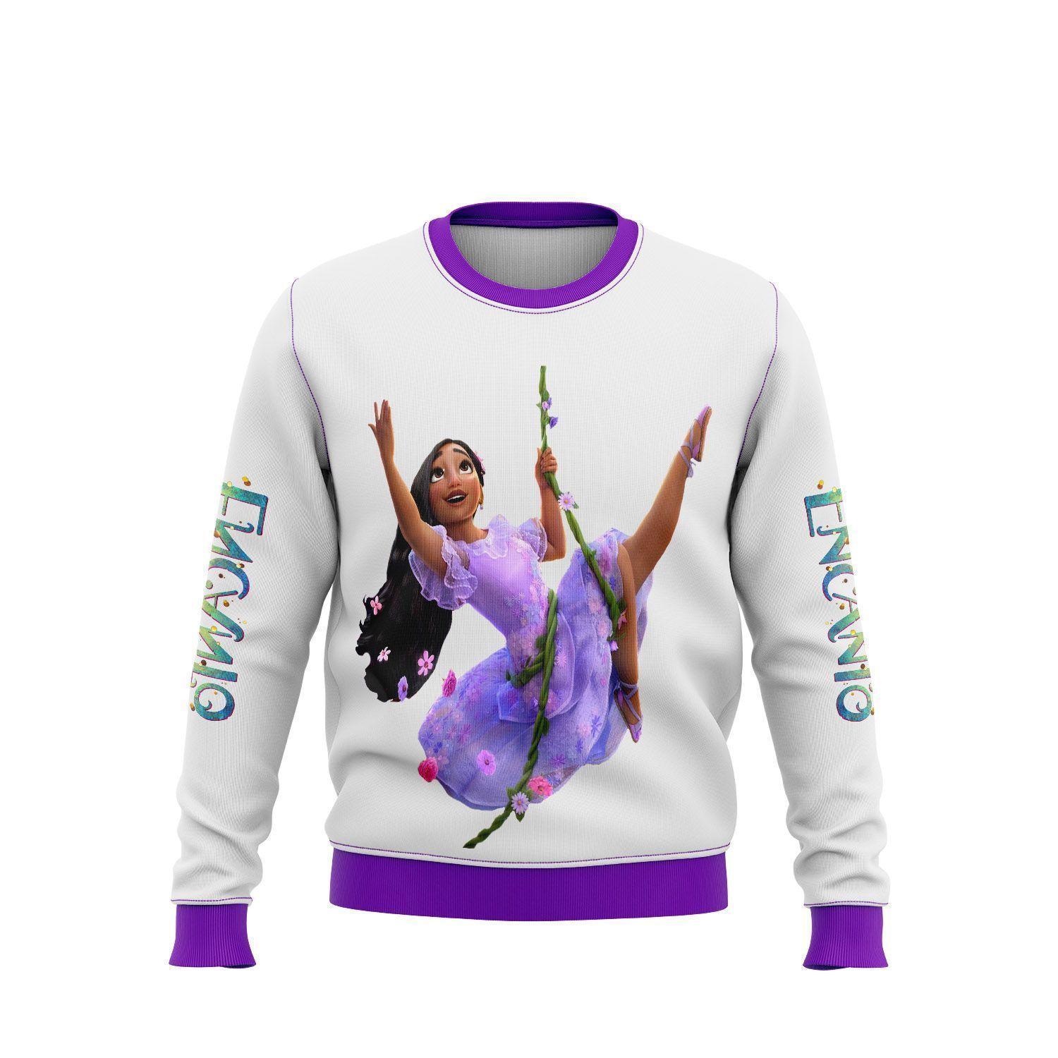Sweater Polerón Juvenil Encanto Disney - Isabela Madrigal D5-0