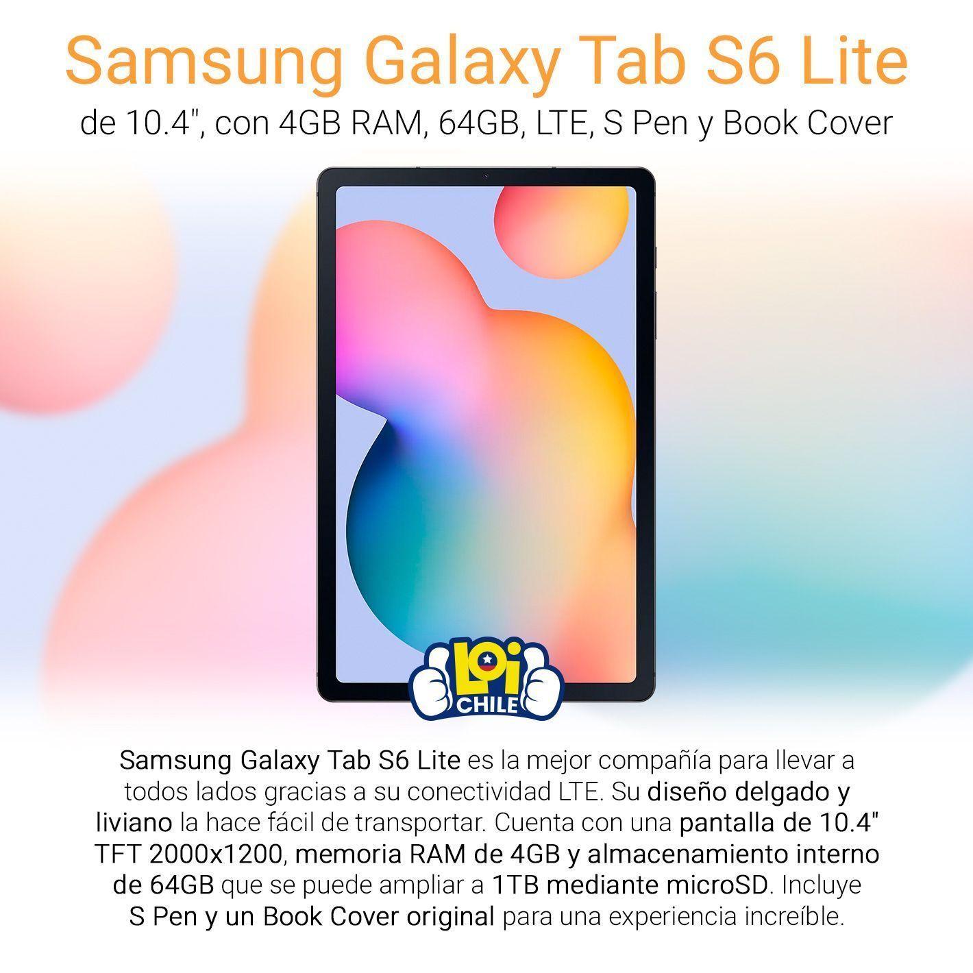 Tablet Samsung Galaxy Tab S6 Lite Wifi LTE 4GB 64GB de 10,4-1