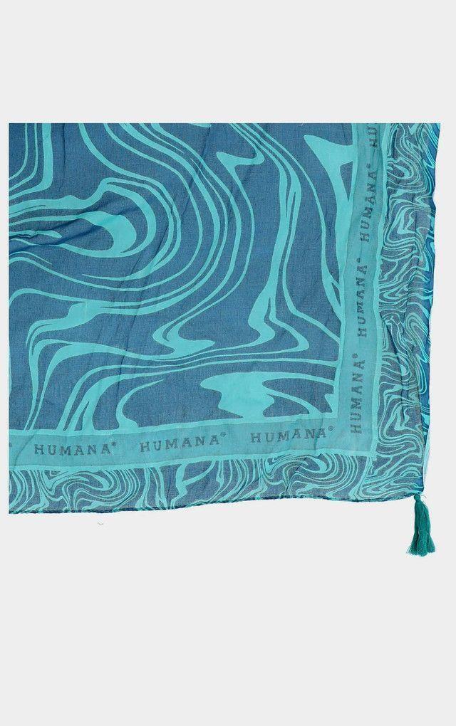 Pañuelo Estampado Marmol azul Humana-1