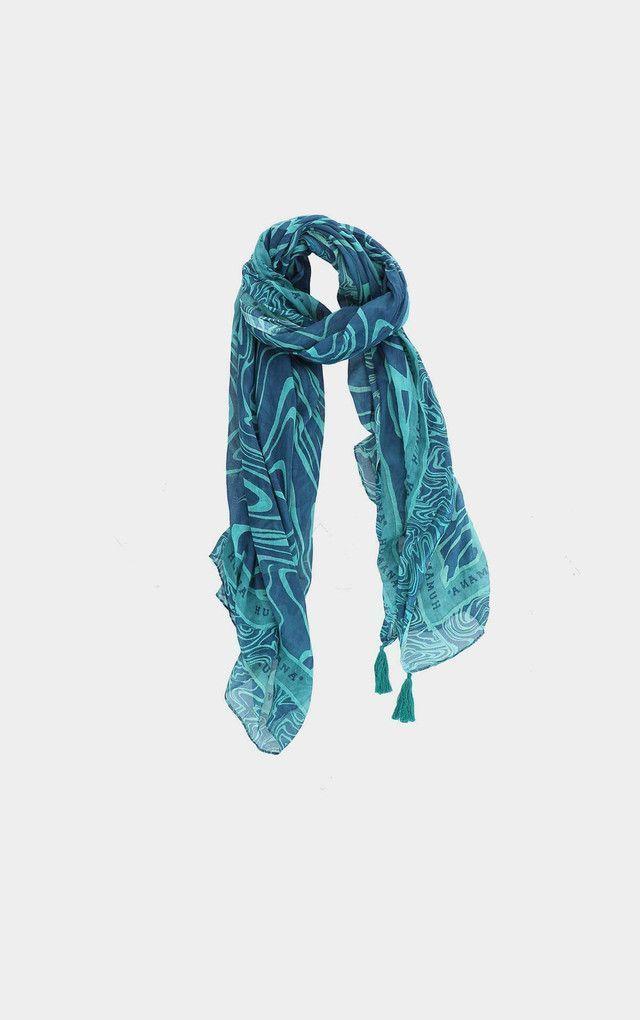 Pañuelo Estampado Marmol azul Humana-0