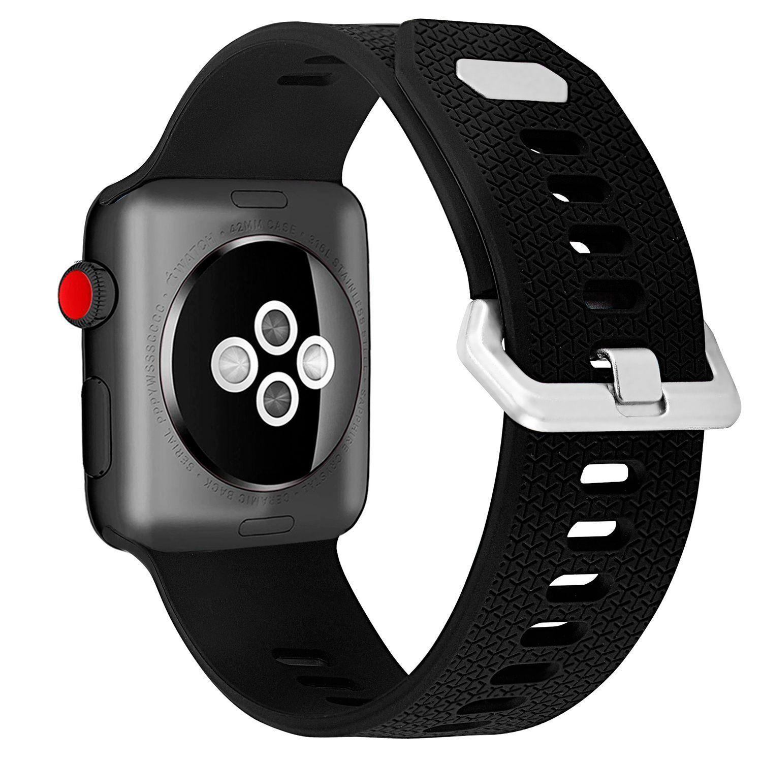 Correa Compatible Iwatch Apple Watch Negro 42-44-45MM-L-0