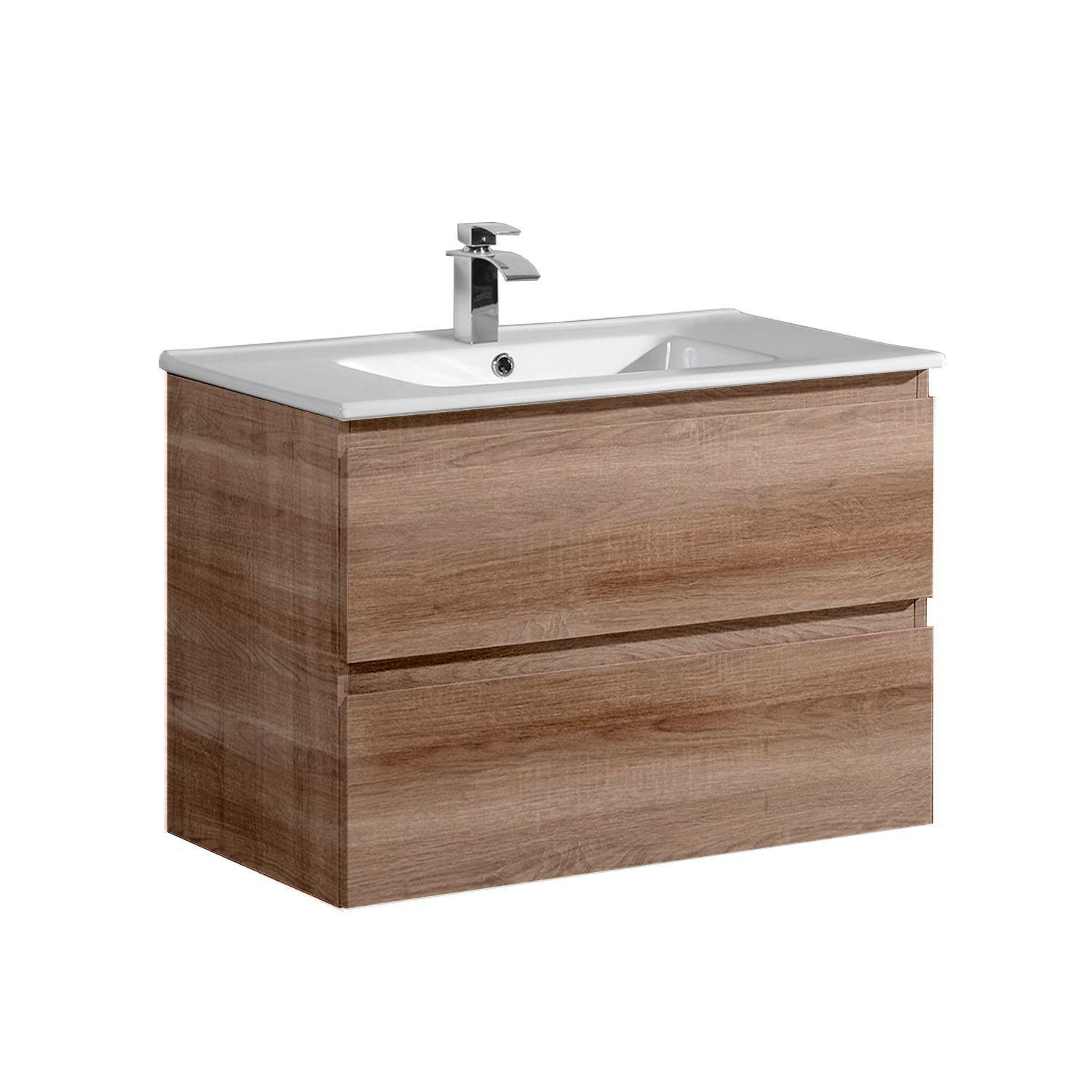 Mueble Vanitorio Bära Oslo 90 cm Marrón-0
