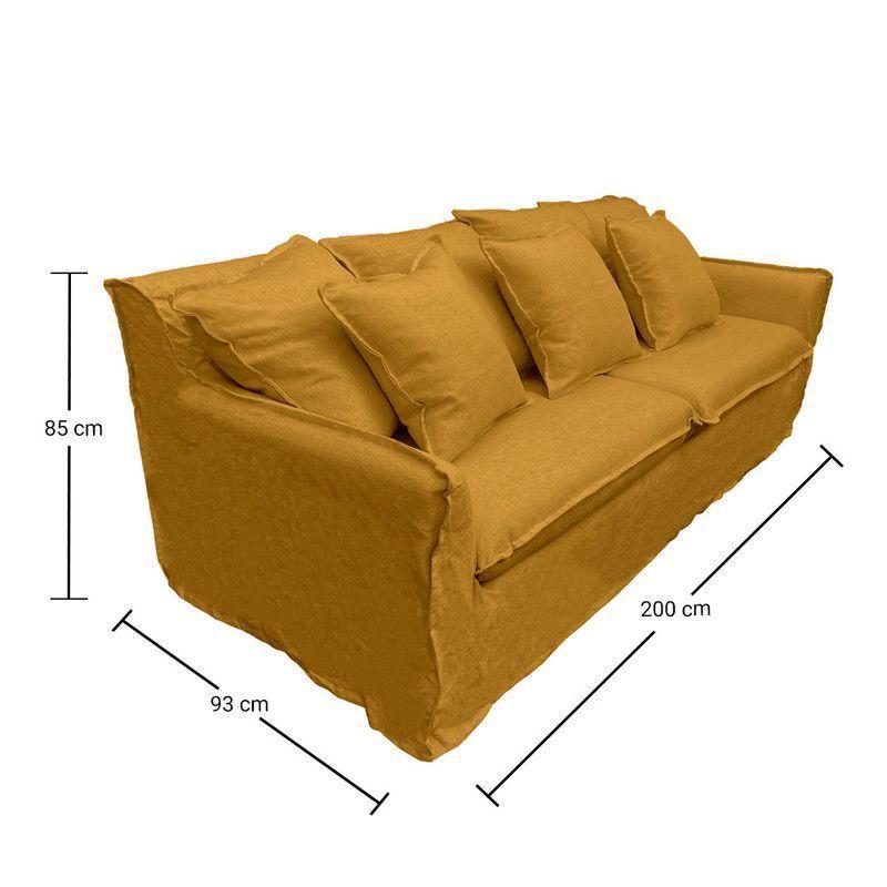 Sofá Palena Chenille Azafran 3C-5