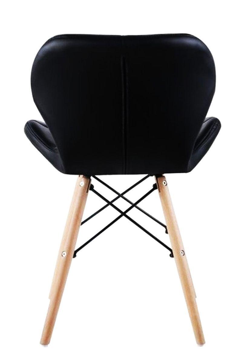 Pack 2 Sillas Eames Acolchada Negro-4