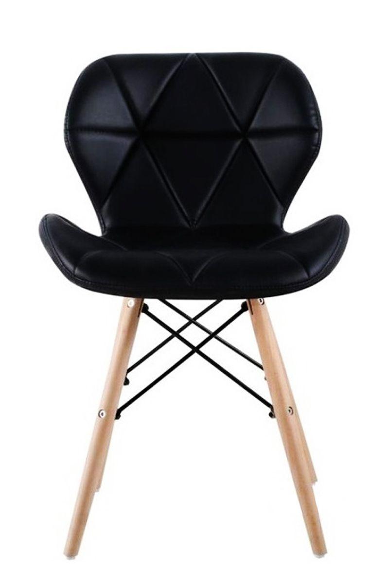 Pack 2 Sillas Eames Acolchada Negro-3