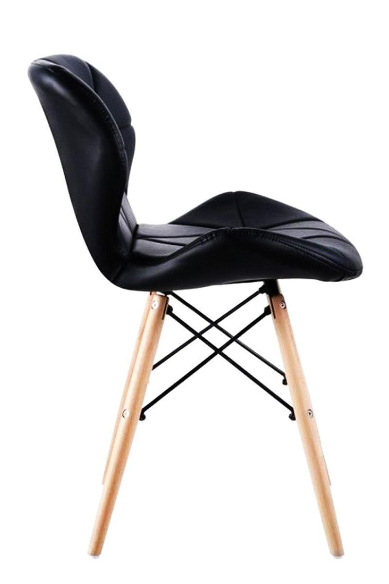 Pack 2 Sillas Eames Acolchada Negro-2