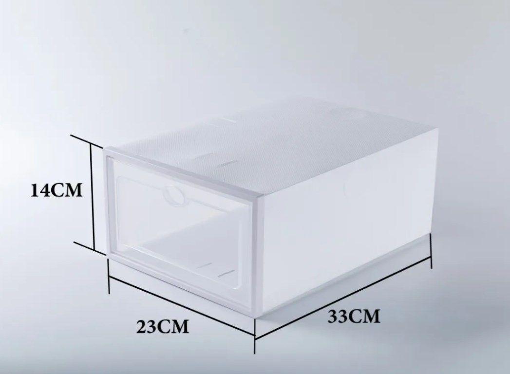 Pack 6 Caja Organizador Zapato Estante Armarble Apilable-1