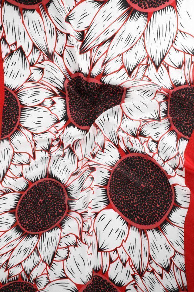 Pañuelo Flowers Rojo Humana-2