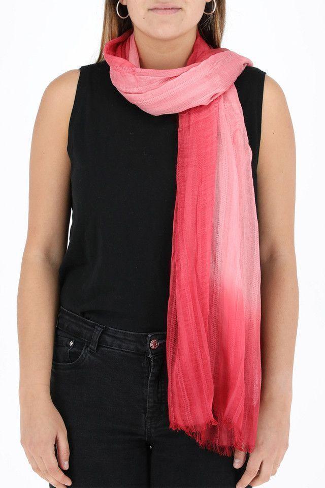 Pañuelo Liso Burdeo Folk Fire Degrade-2