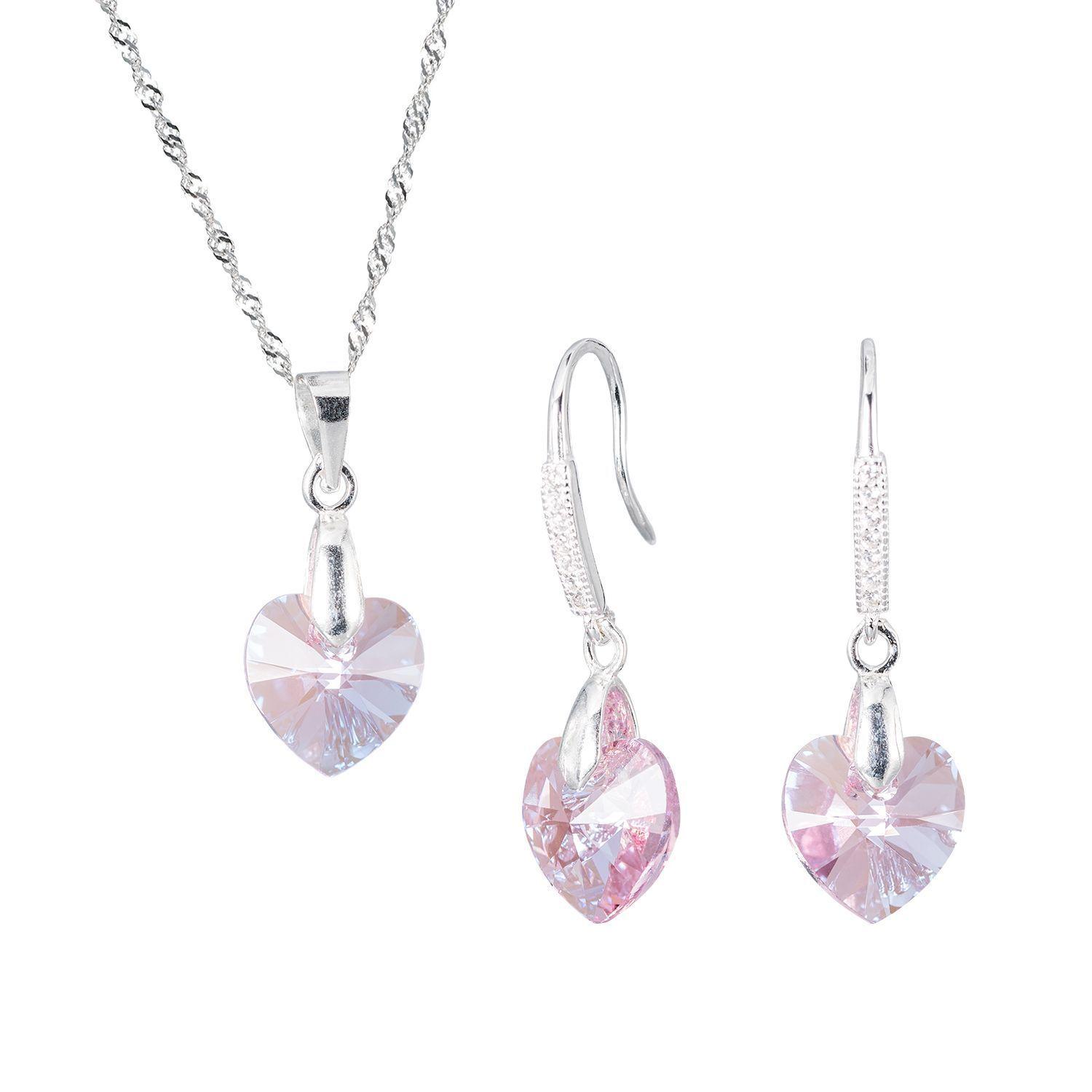 Conjunto Romance Cristales Genuinos Ligth Rose-0