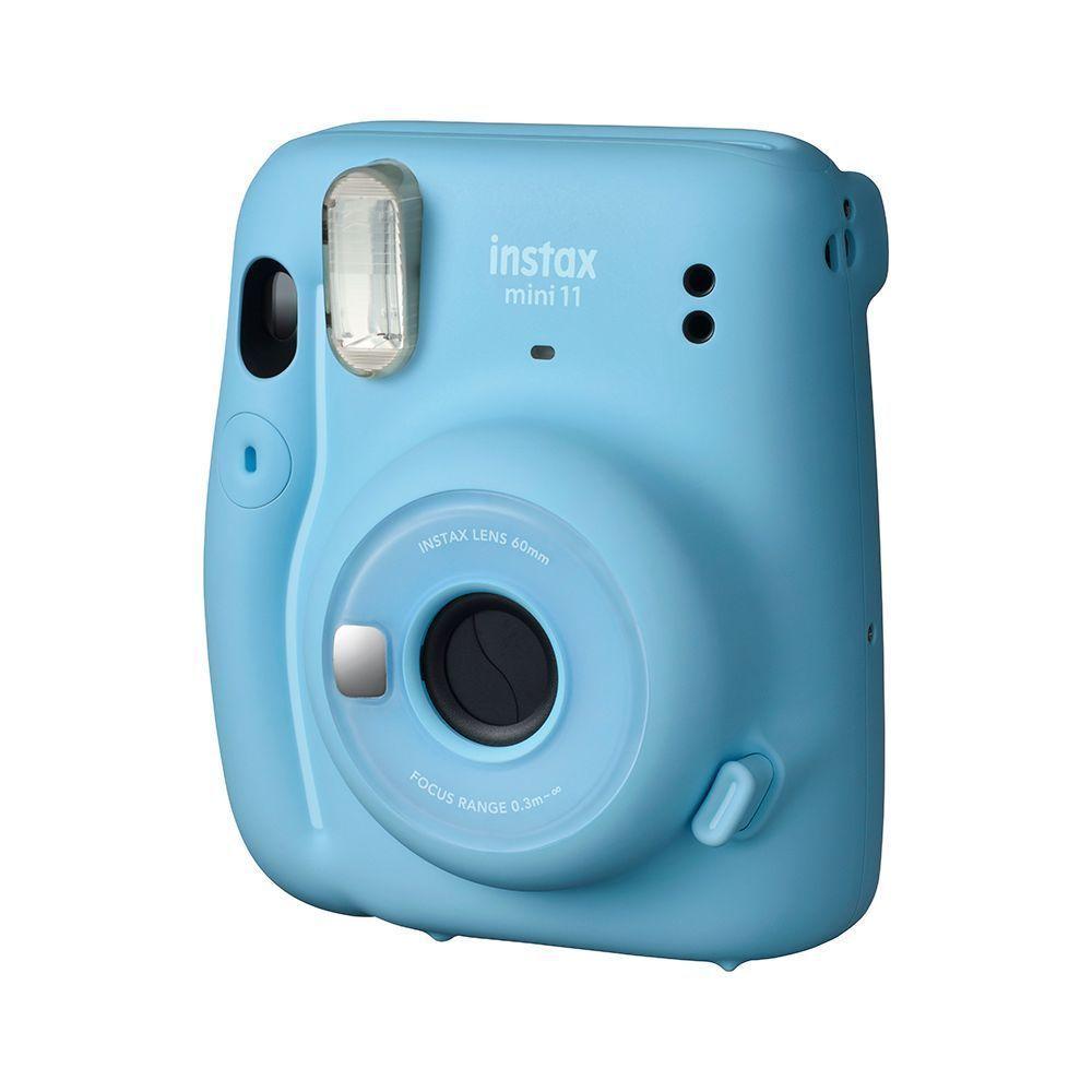 KIT MINI 11 COLOR SKY BLUE + PELÍCULAS DE 10 FOTOS + ÁLBUM ESCRITORIO-2