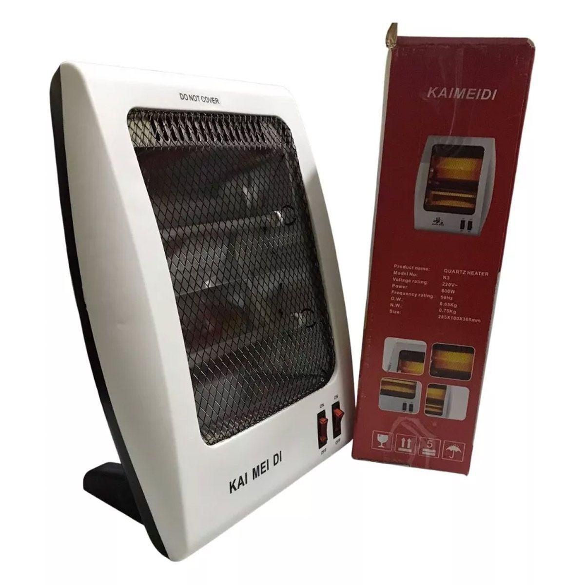 Estufa Calefactor Cuarzo Halogeno 2 Niveles 800w-5