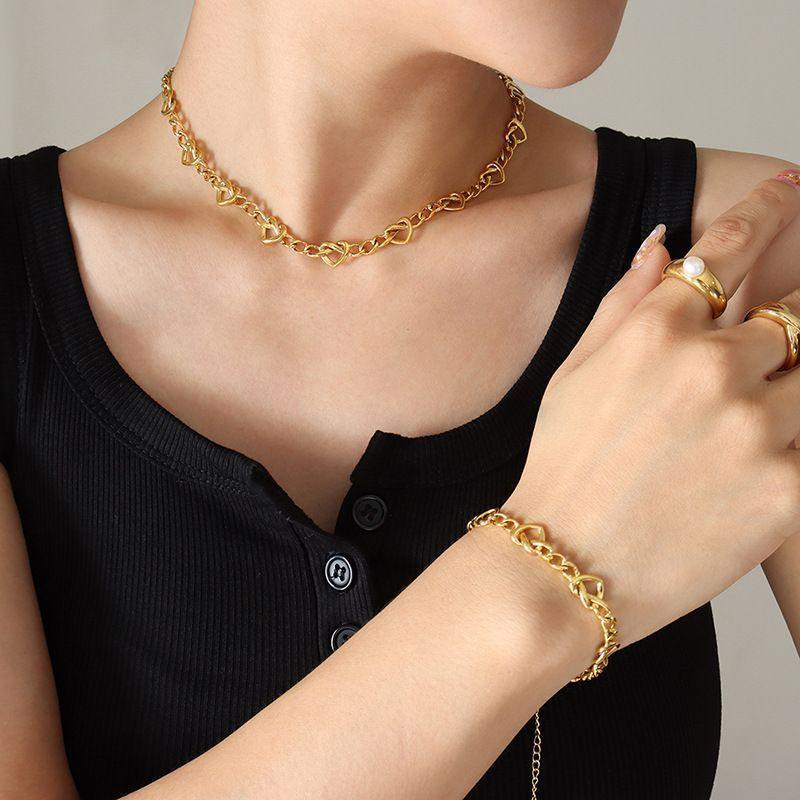 Collar Baño Oro Amarillo 18 Kilates Corazón Grumet-3