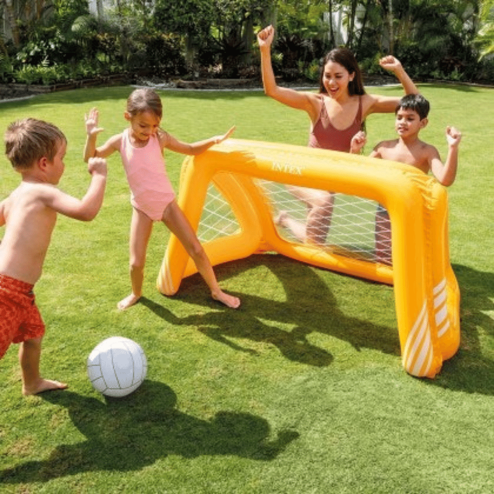 Juego Piscina Inflable Arco Fútbol y Waterpolo Nar-3