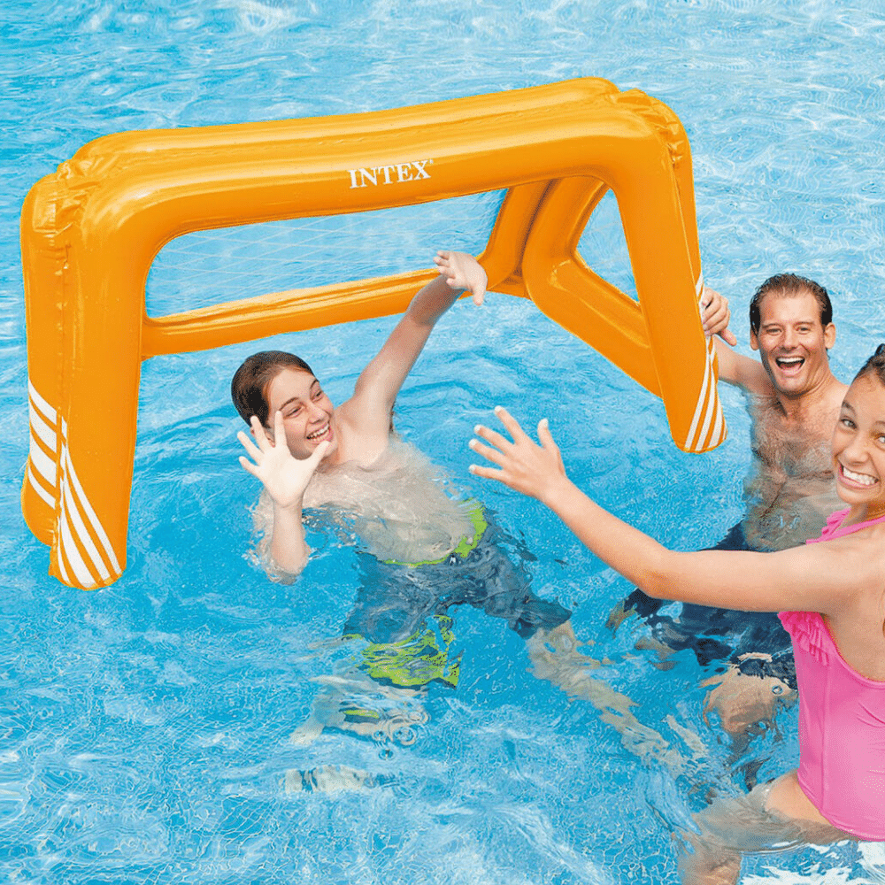 Juego Piscina Inflable Arco Fútbol y Waterpolo Nar-2